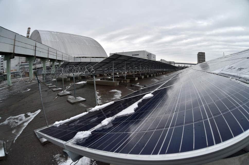 建在切尔诺贝利核灾难现场的太阳能光伏电站