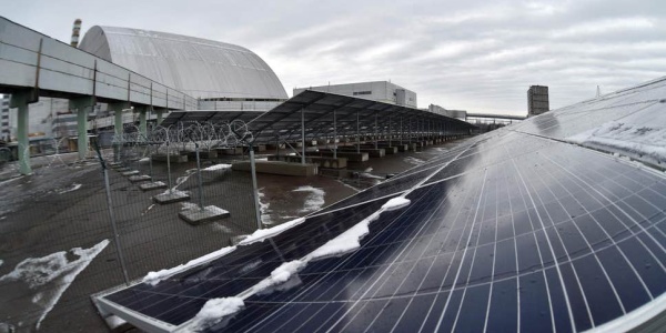建在切尔诺贝利核灾难现场的太阳能光伏电站