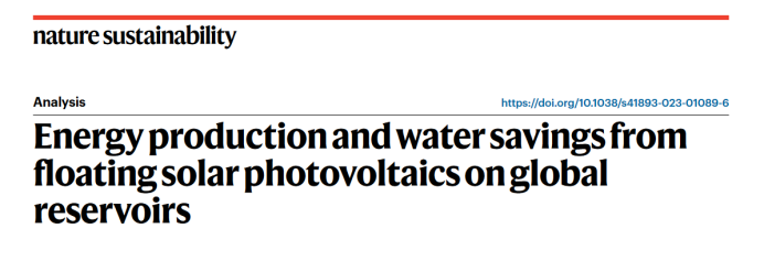 全球漂浮太阳能发电潜力Top20