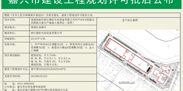 4GW光伏跟踪支架项目拟落户浙江嘉兴