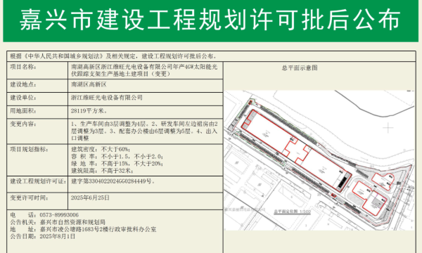 4GW光伏跟踪支架项目拟落户浙江嘉兴